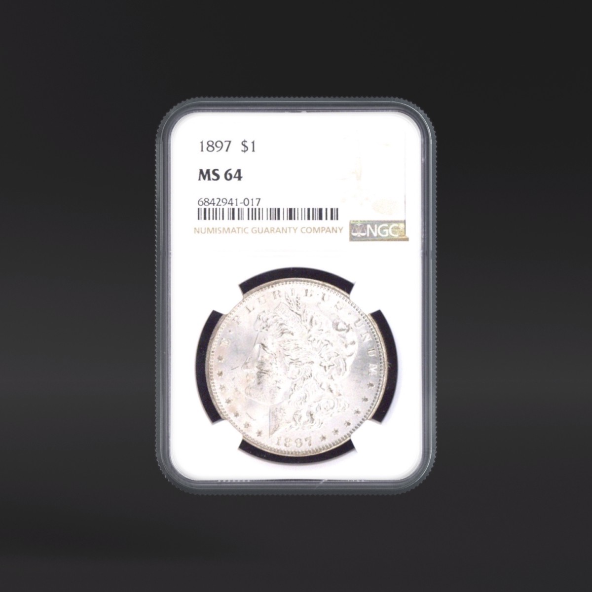 1897 One Dollar NGC MS64 - US NGC MS64